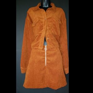 Orange Corduroy Set